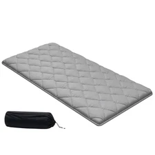 Uimoso Japanese Tatami Mat Twin Foldable Futon Mattress with Storage Bag Gray