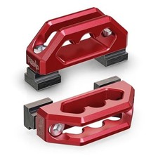 Bed Rail Cleats, Tie Down Anchors for Cargo Trailer 2pcs Bed Rail Cleats Red