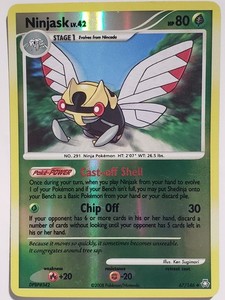 REVERSE HOLO Ninjask 67/146 VLP - Legends Awakened Pokemon Card Ken Sugimori Art