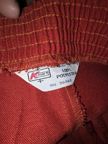 Vintage 60’s-70s K Mart Red Women’s Pants 100% Polyester.                     #9 - Picture 12 of 17