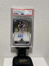 2023 Bowman Chrome Prospect Autographs Ronald Hernandez PSA 9