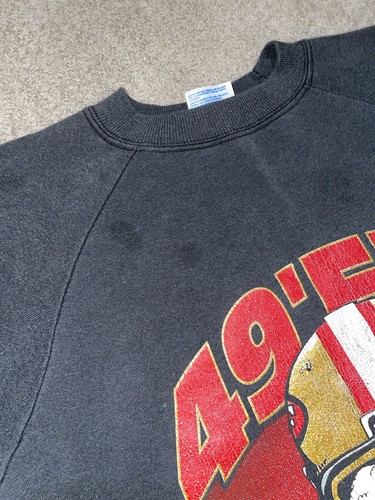 Vintage 90s San Francisco 49ers Crewneck Sweatshirt Hanes Active Made in USA M - Picture 6 of 11