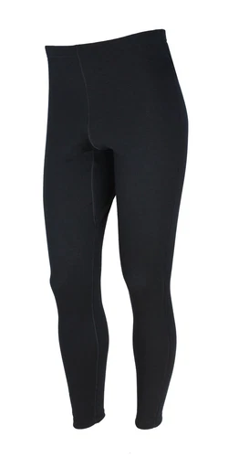 Mens Australia Made Pure Wool 300gsm Long John Thermal Pants Black (U895)