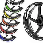Black For Wheel Rim Sticker GP08 For Suzuki GSX1300R Hayabusa GSX-R 1000