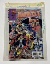 Thunderbolts 13 Color Separation Films 3M Comic Cover Production Art A