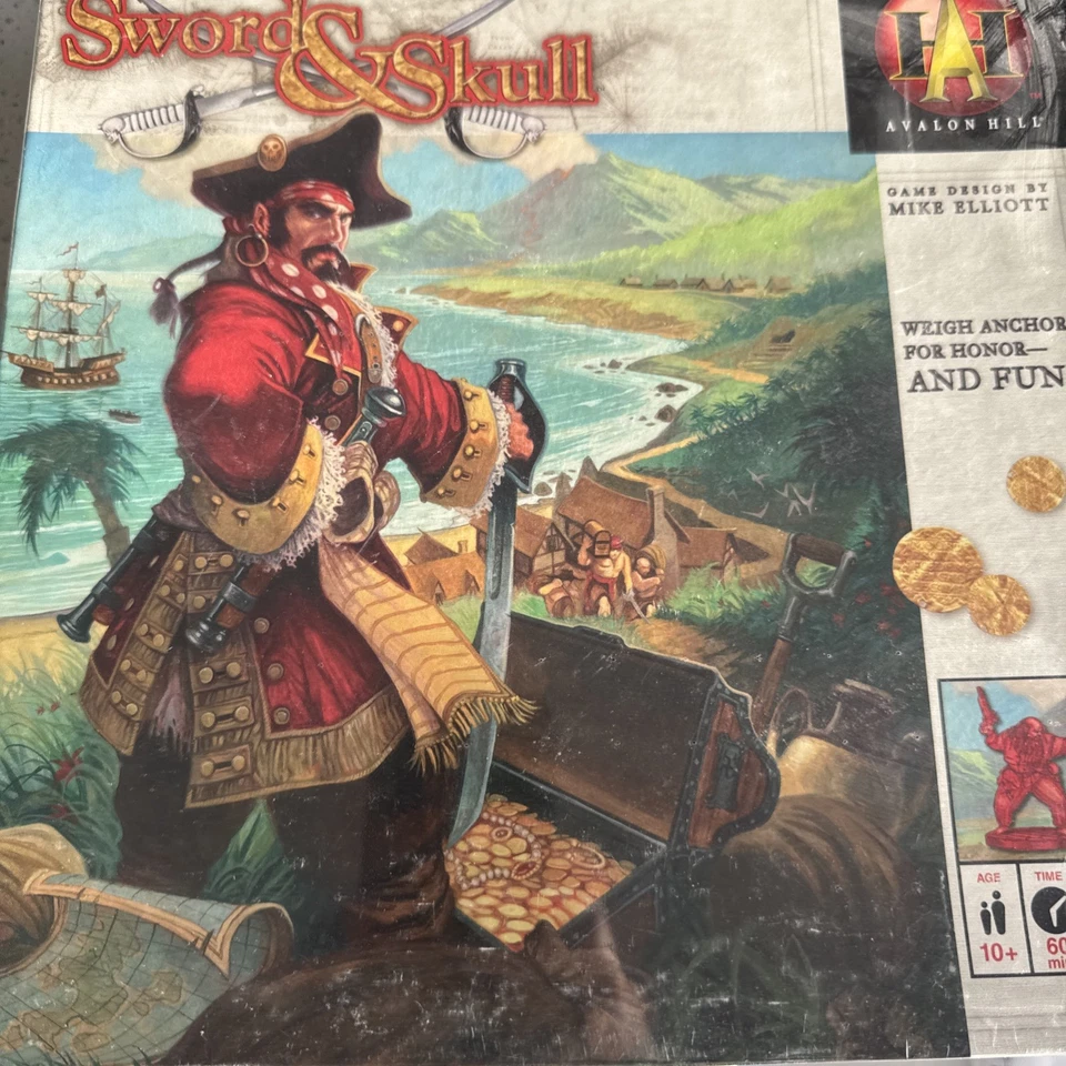 Vintage NIP 2001 Sword & Skull Avalon Hill Board Game of Pirate Treasure WOTC - Image 3 of 4