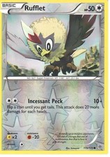 115/135 Rufflet Reverse Holo: Pokemon Trading Card Game BW-08 Plasma Storm