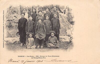Vietnam - CAO BANG - Group of Thos (men) from Trung-Khan-Phi - Publ. Dieulefils