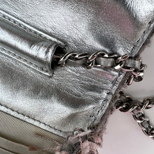 Authentic Chanel WOC Tweed Crossbody Clutch Bag Silver Hardware 11996710 B0246 - Picture 10 of 23