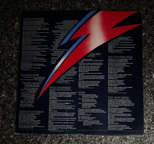 LP VINYL DAVID BOWIE ALBUM ALADDIN SANE RS 1001 UK 1ST PRESS 1973 EX/VG+ - Picture 9 of 12