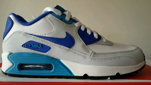 Nike Air Max 90 97 en Blanco Gris Azul N. 38,5 Nuevo Piel Precio Rebajado  Llamar | eBay