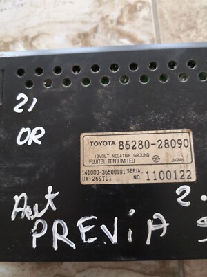 Toyota Previa LE Radio Amplifier 93-96 2.4L 2TZFZE 86280-28090 for