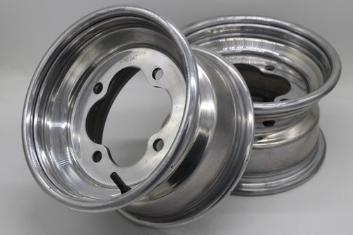 2 x 10" front aluminum wheels rims 4x144 HONDA 450r 400EX 300EX 250EX POLISHED - Picture 4 of 12
