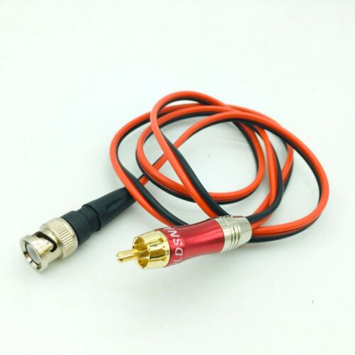 BNC Male To Gold RCA Male Surveillance Video  Extend Oscilloscope Probes cable - Picture 1 of 6