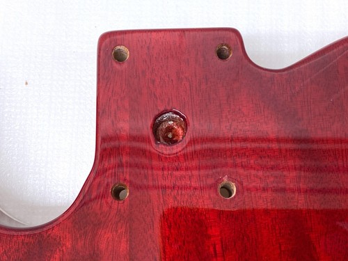 TINY CRACKS! Fender Squier TELE BODY Flame Maple Top FMT Red Electric Guitar - 第 21/24 張圖片