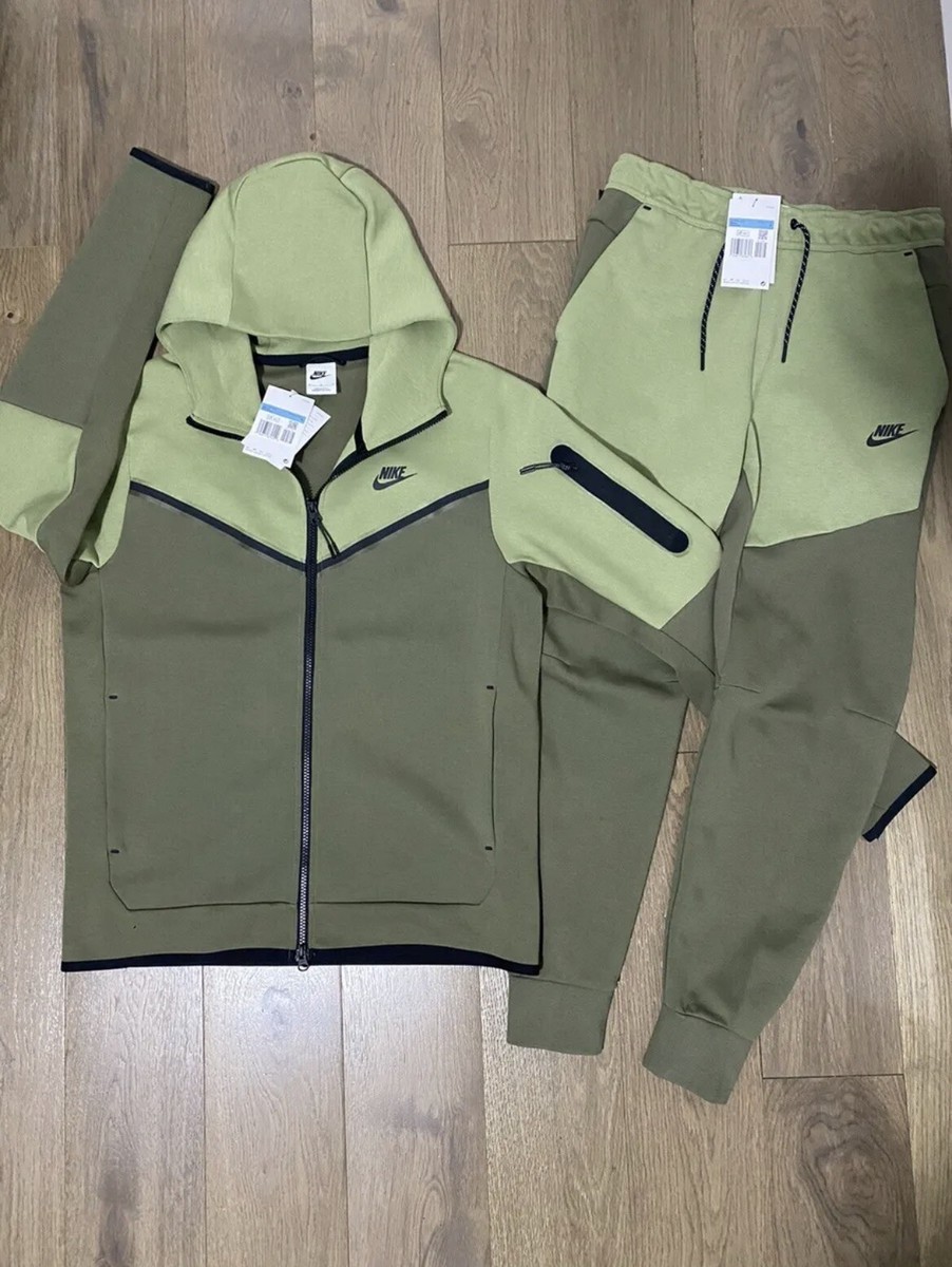Men nike tech fleece Full Zip new season Alligator/Green size XL Hoodie NEW  | eBay