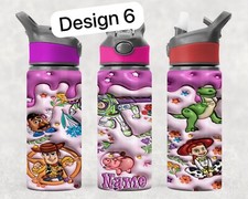 Personalised Water Bottle Toy Story inspired Personalised Gift Toy Story 3D