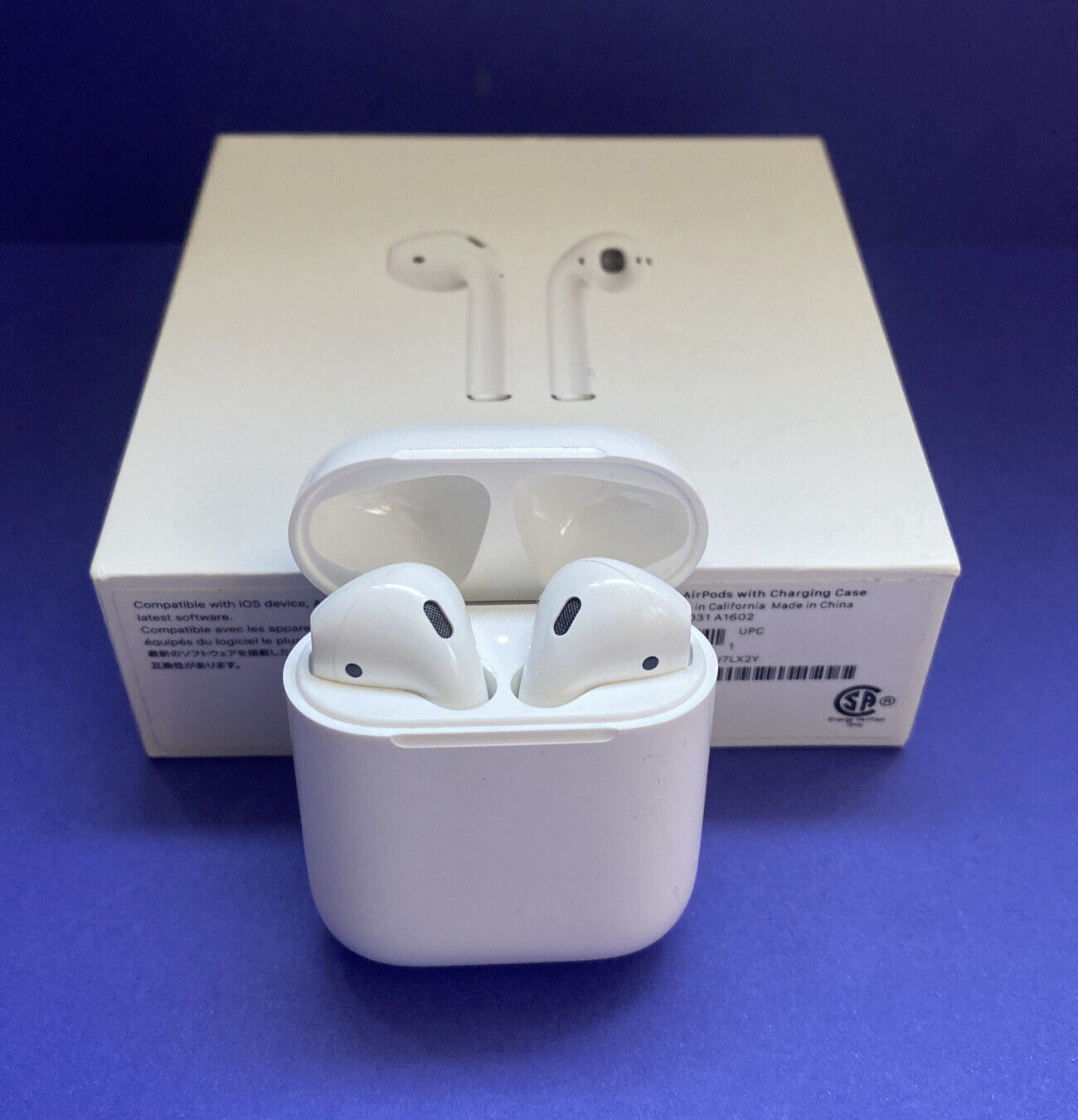 Genuine Apple AirPods 2nd Generation With Wired Charging Case Full Set