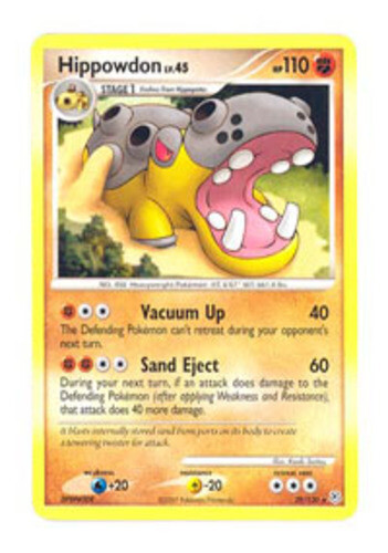 Pokemon - Hippowdon - 29/130 - Rare - Diamond and Pearl - NM