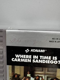 Where In Time Is Carmen Sandiego? Nintendo NES Cartridge Game 1991