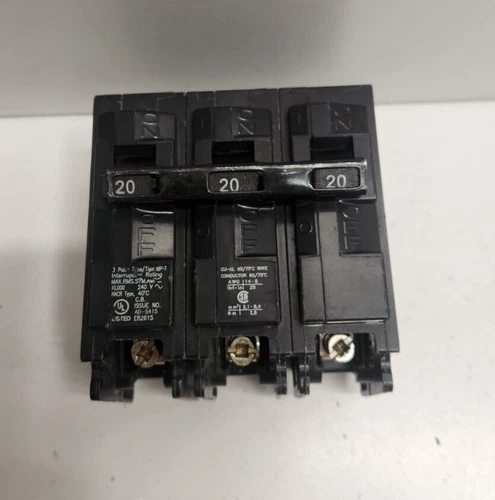 NEW OLD STOCK! MURRAY 20A 240V 3-POLE CIRCUIT BREAKER MP-T TYPE MP320