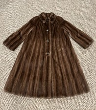 Vintage 70s SAKS Jandel Mink Fur Full Length Coat Designed By HALSTON Watergate