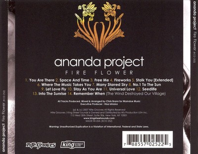 THE ANANDA PROJECT - FIRE FLOWER NEW CD 788557025225| eBay THE ANANDA PROJECT - FIRE FLOWER NEW CD 788557025225| eBay