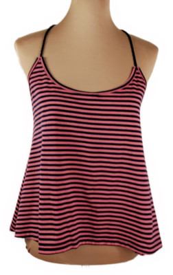 NWT~Ocean Drive Clothing Co.~Women M~Striped Nautical Tank Top w/ Metal Anchor