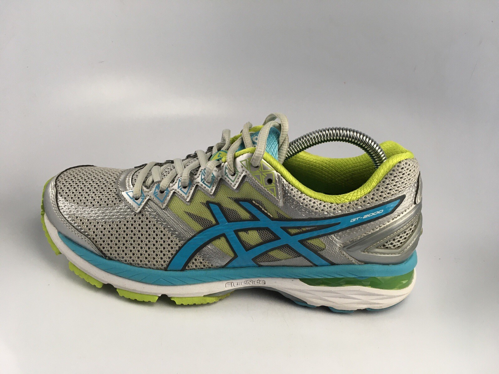 Asics Womens GT 2000 T656N Gray Blue Volt Running Shoes Lace Up