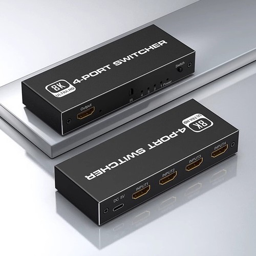 Switch HDMI 2.1 4K 120Hz 5Port 8K HDMI Switch Sdoppiatore 144Hz Vision HDR Switcher - Foto 17 di 27