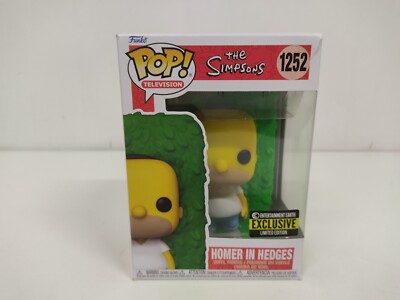 Funko Pop Television 1252 The Simpsons Homer in Hedge Exklusive Limited Edition
