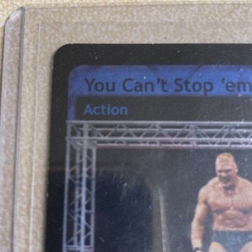 You Can't Stop 'em Foil WWF WWE Raw Deal Dangerous Alliance Action Brock - Picture 3 of 10