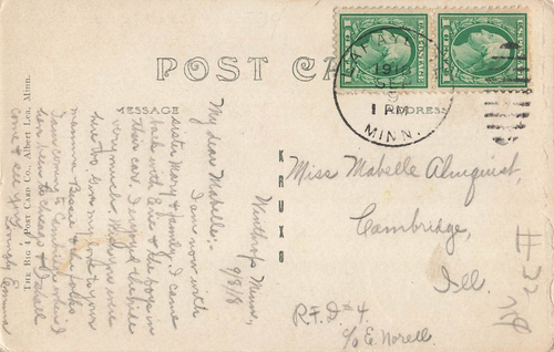 LP32 Winthrop Minnesota Swedish Lutheran Church RPPC Postcard - Picture 2 of 2