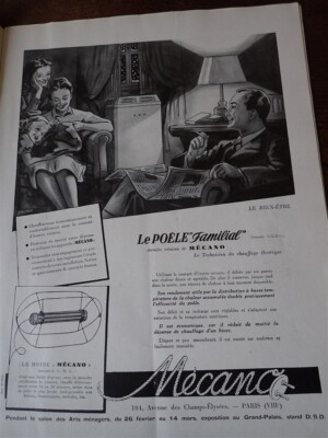 MECANO + CALOR + Armagnac SEMPE + Email DIAMOND pub FRANCE ILLUSTRATION 1948 col