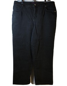 Gloria VANDERBILT mujer vaquero negro talla grande 16W corto | eBay