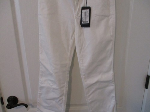 Woman's Armani Jeans J75 Rose Regular Trousers Denim Pants W27 White MSRP $203 - Picture 3 of 24