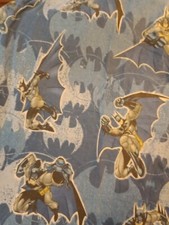 BATMAN twin bed sheets flat and fitted Vintage