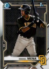 2021 Bowman Chrome Prospects #BCP36 Ismael Mena PADRES