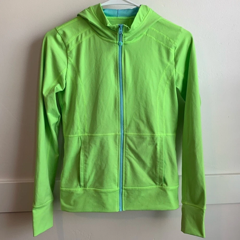 Lime green track best sale jacket