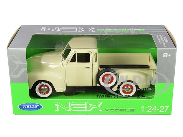1953 CHEVROLET 3100 PICK UP TRUCK CREAM 1/24-1/27 DIECAST