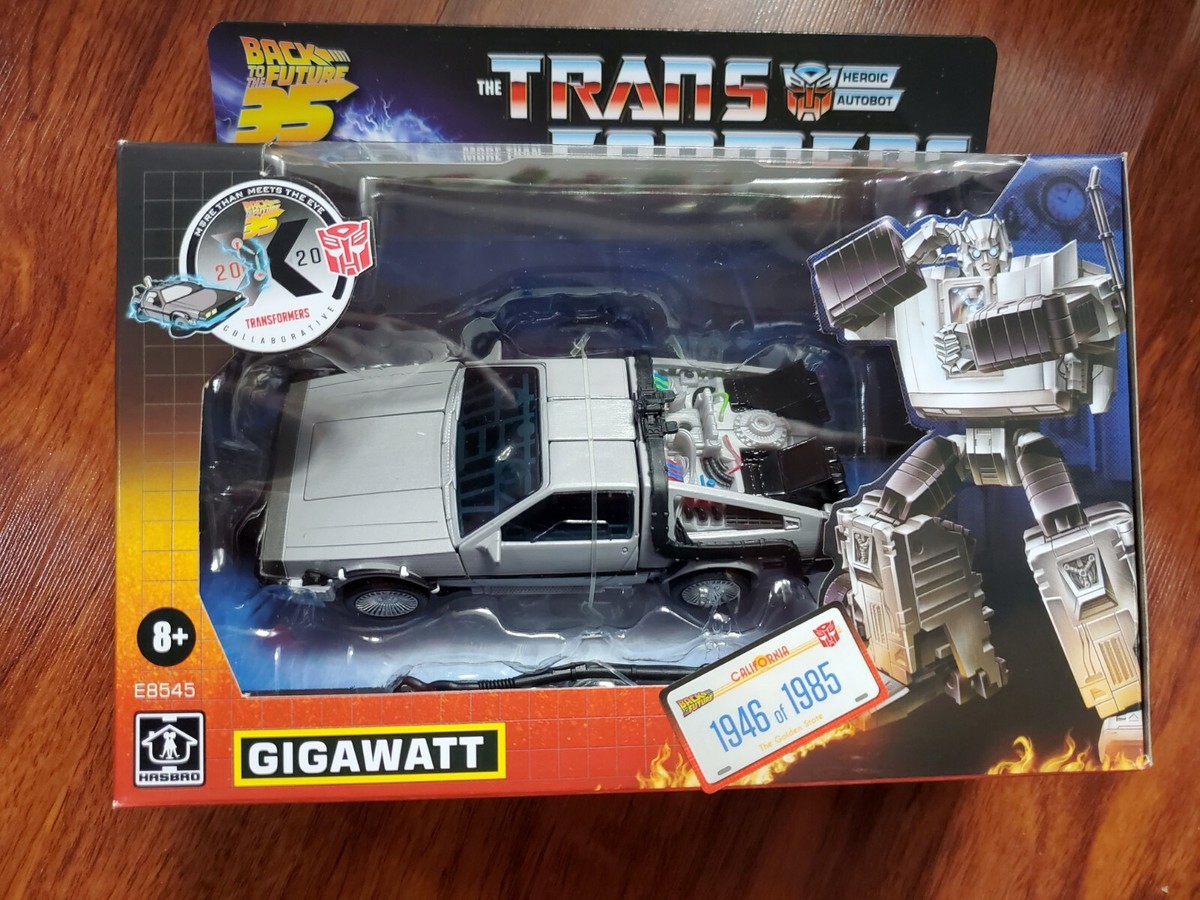TRANSFORMERS GIGAWATT デロリアン Transformers X Back To The Future GIGAWATT Review - YouTube