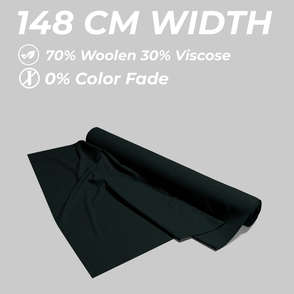 Blazer Tela Tweed Espiga Verde Botella 70% Lana Traje Paño por Metro Foto 4 de 4