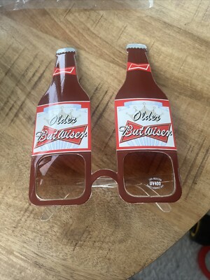 Novelty Glasses Beer Bottle Older But Wiser Sunglasses UV 400 NWOT