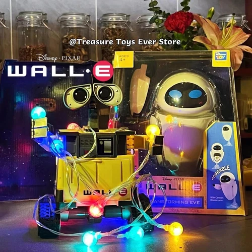 New Robot Toy Wall E Thinkway Toys Original Transforming Eve Action Figure Model - Picture 6 of 18