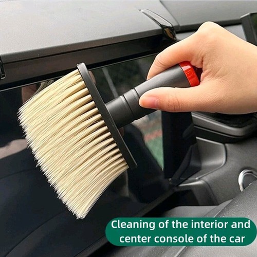 Car Interior Seat Window Slit Air Conditioner Outlet Detail Cleaning Brush Tool - Foto 5 di 13