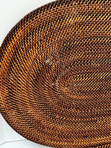 4er Set Vintage MCM Bambus Tischsets & passende Untersetzer Retro Rattan Boho - Bild 4 von 13