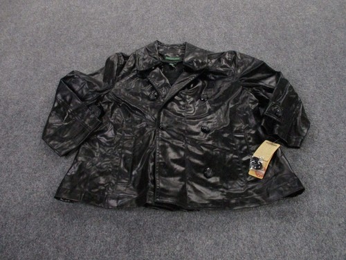 Ralph Lauren Jacket Adult M Metallic Black Button Outdoor Hiking Y2K Women NEW - Picture 2 of 10