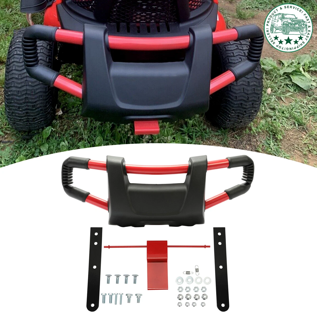 Red Black Edge Front Brush Guard for Craftsman Mower Craftsman LT2000 432370