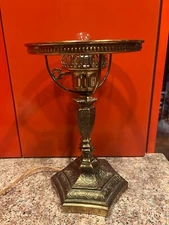 NEW FENTON VERY ORNATE VINTAGE STUDENT STYLE LAMP base, NO SHADE