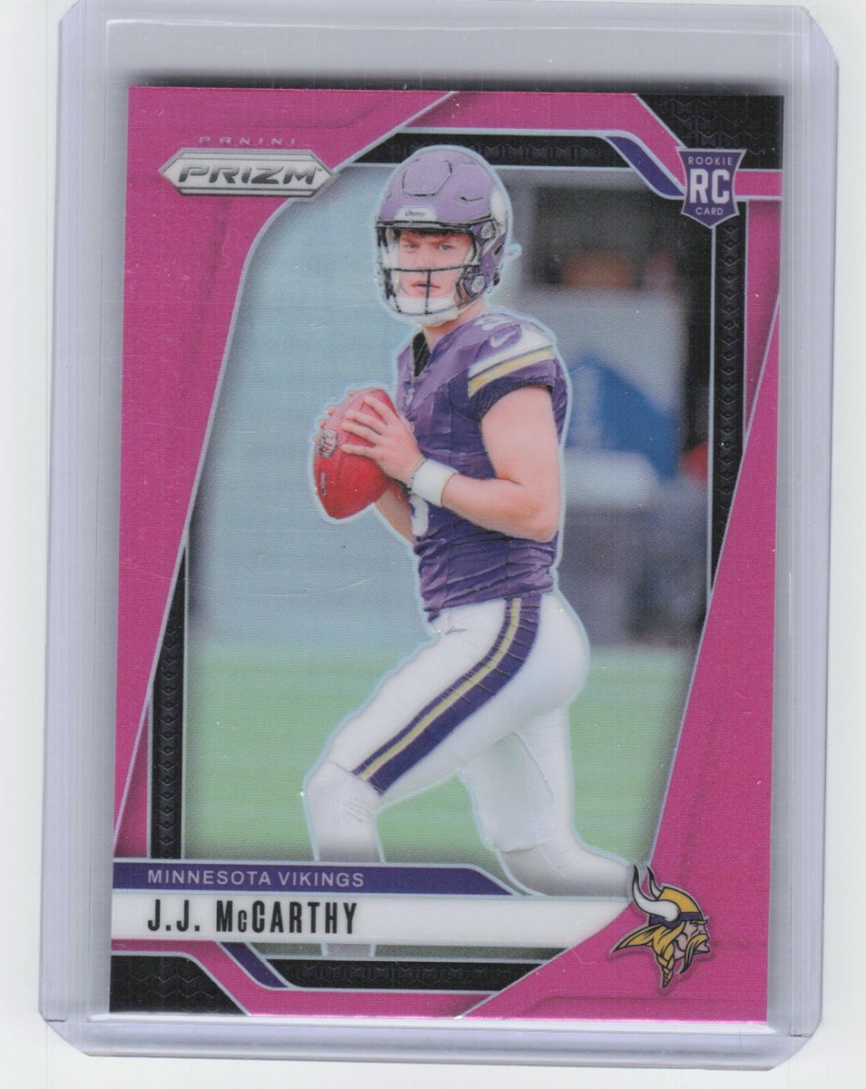 2024 Panini Prizm JJ McCarthy #400 Rookie Pink Prizm Vikings | eBay
